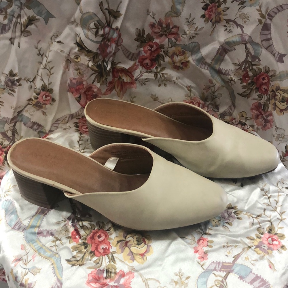 Nude Everyday Heeled Mules